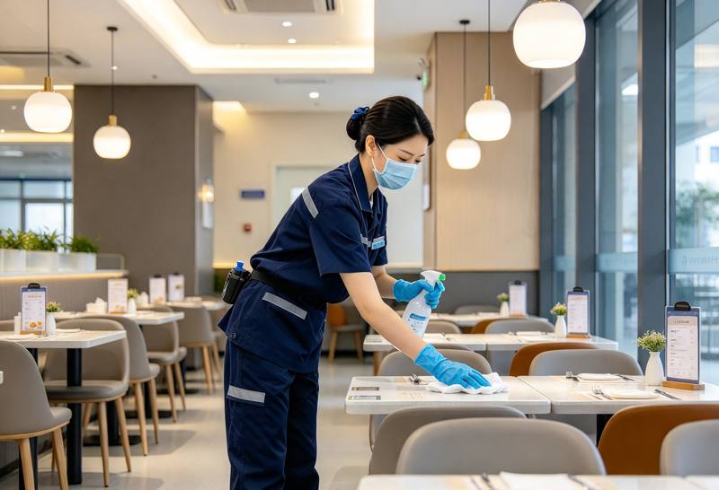 Illustrative image: Restaurant and café cleaning